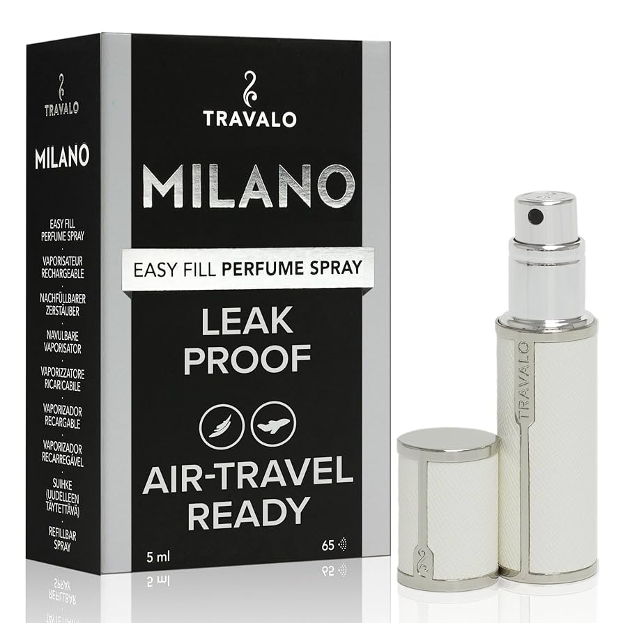 10 Travalo アトマイザー Milano white トラヴァーロ ミラノプレミアム ホワイト（TRAVALO MILANO